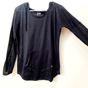 Old Navy Athletic Hooded Tunic Black Size Small